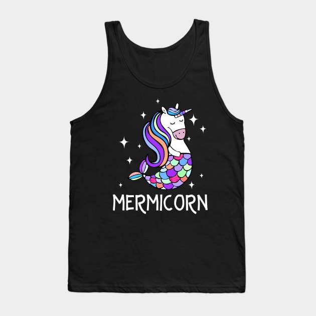 Mermicorn T-shirt Funny Unicorn Mermaid Gift Shirt Tank Top by crosszcp2